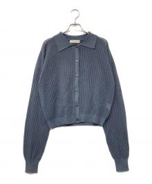 Shinzone（シンゾーン）の古着「OPEN WORK KNIT CARDIGAN」｜グレー