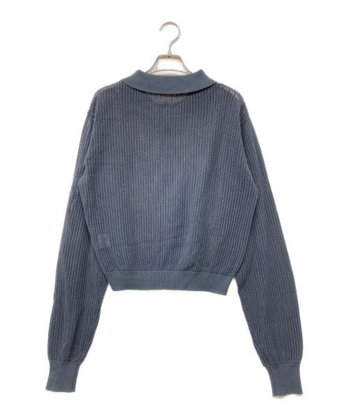 Shinzone（シンゾーン）Shinzone (シンゾーン) OPEN WORK KNIT CARDIGAN グレー サイズ:FREEの古着・服飾アイテム