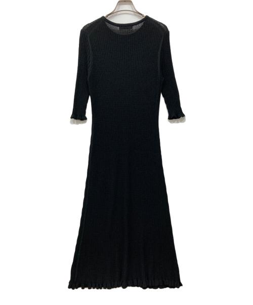 Shinzone（シンゾーン）Shinzone (シンゾーン) ニットワンピース ブラック サイズ:FREEの古着・服飾アイテム