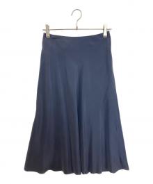 MADISON BLUE（マディソンブルー）の古着「VIAS SKIRT SILK」｜ネイビー