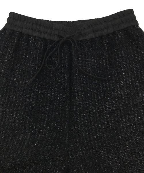 shirocon（シロコン）shirocon (シロコン) ワイドパンツ フィルムヤーン キラキラ ブラック サイズ:36の古着・服飾アイテム