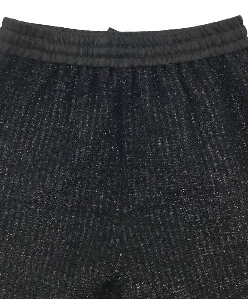shirocon（シロコン）shirocon (シロコン) ワイドパンツ フィルムヤーン キラキラ ブラック サイズ:36の古着・服飾アイテム