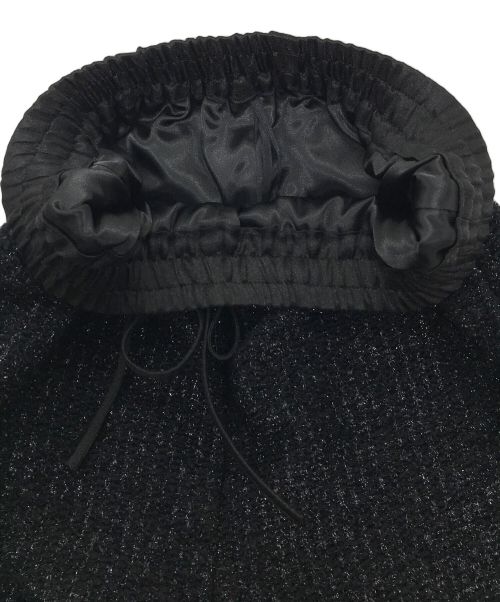 shirocon（シロコン）shirocon (シロコン) ワイドパンツ フィルムヤーン キラキラ ブラック サイズ:36の古着・服飾アイテム