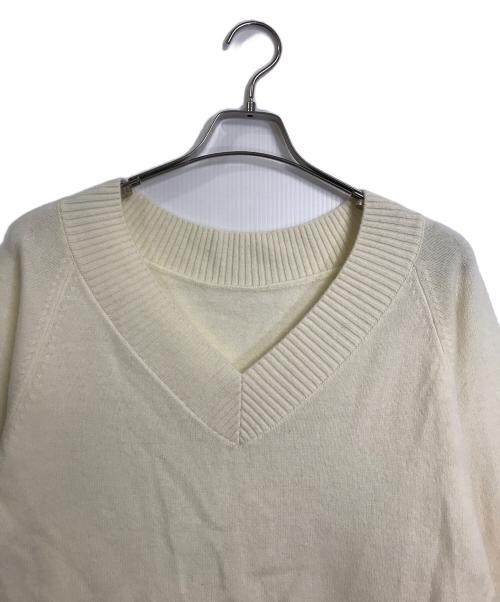 Diagram（ダイアグラム）Diagram (ダイアグラム) Vネックラムニット ホワイト サイズ:36の古着・服飾アイテム