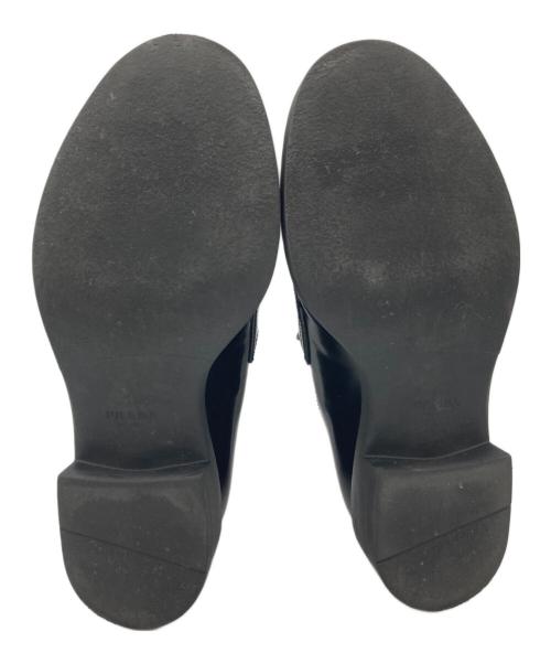 PRADA（プラダ）PRADA (プラダ) パテントレザーローファー ブラック サイズ:36 1/2の古着・服飾アイテム