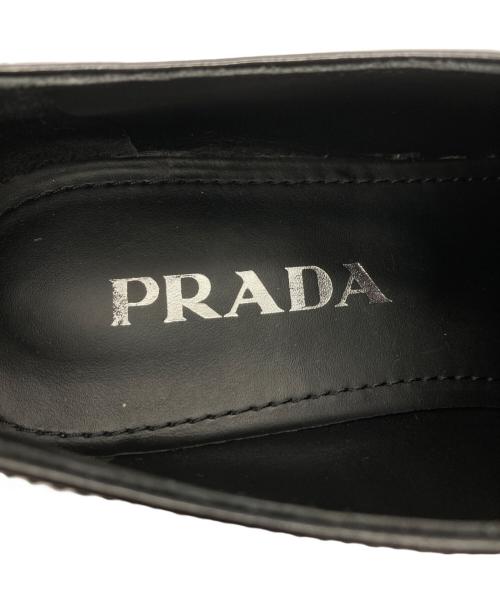 PRADA（プラダ）PRADA (プラダ) パテントレザーローファー ブラック サイズ:36 1/2の古着・服飾アイテム