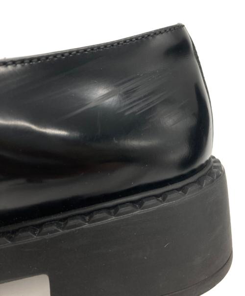 PRADA（プラダ）PRADA (プラダ) パテントレザーローファー ブラック サイズ:36 1/2の古着・服飾アイテム
