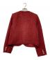 La TOTALITE (ラ ト―タリテ) 24AW ラメツイードノーカラージャケット レッド サイズ:38：11000円