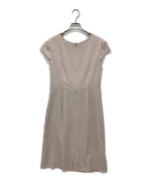 EPOCA THE SHOP（エポカ ザ ショップ）EPOCA THE SHOP (エポカ ザ ショップ) バックサテンジョーゼット ワンピース ピンクベージュ サイズ:40の古着・服飾アイテム