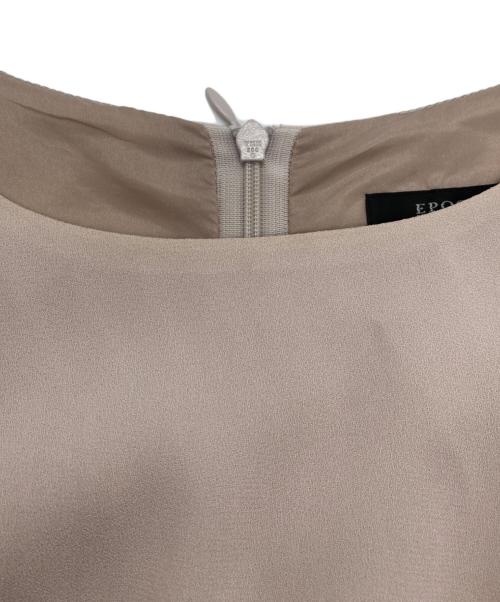 EPOCA THE SHOP（エポカ ザ ショップ）EPOCA THE SHOP (エポカ ザ ショップ) バックサテンジョーゼット ワンピース ピンクベージュ サイズ:40の古着・服飾アイテム