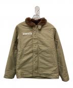 F.O.B FACTORYエフオービー ファクトリー）の古着「N-1 デッキジャケット」｜ベージュ