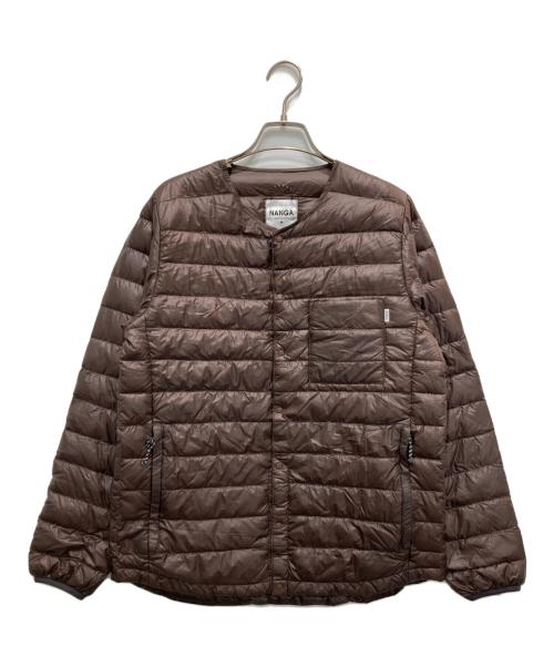 NANGA（ナンガ）NANGA (ナンガ) inner down cardigan ブラウン サイズ:Sの古着・服飾アイテム