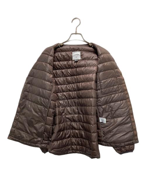 NANGA（ナンガ）NANGA (ナンガ) inner down cardigan ブラウン サイズ:Sの古着・服飾アイテム