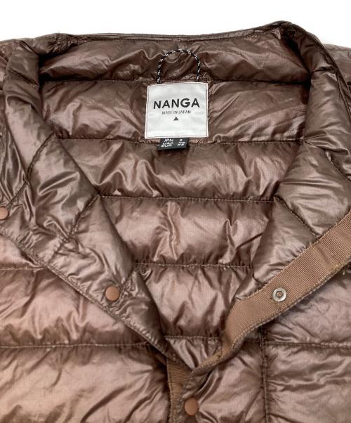 NANGA（ナンガ）NANGA (ナンガ) inner down cardigan ブラウン サイズ:Sの古着・服飾アイテム
