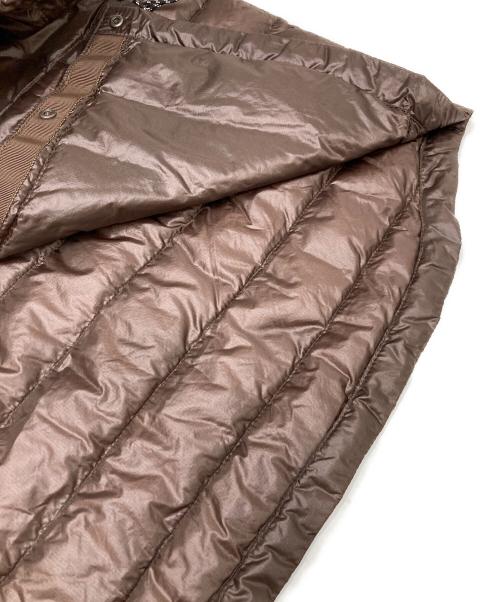 NANGA（ナンガ）NANGA (ナンガ) inner down cardigan ブラウン サイズ:Sの古着・服飾アイテム