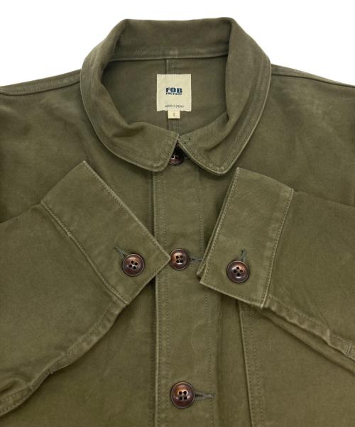 F.O.B FACTORY（エフオービー ファクトリー）F.O.B FACTORY (エフオービー ファクトリー) フレンチ モールスキン ジャケット カーキ サイズ:Sの古着・服飾アイテム