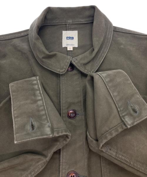 F.O.B FACTORY（エフオービー ファクトリー）F.O.B FACTORY (エフオービー ファクトリー) フレンチ モールスキン ジャケット カーキ サイズ:Sの古着・服飾アイテム