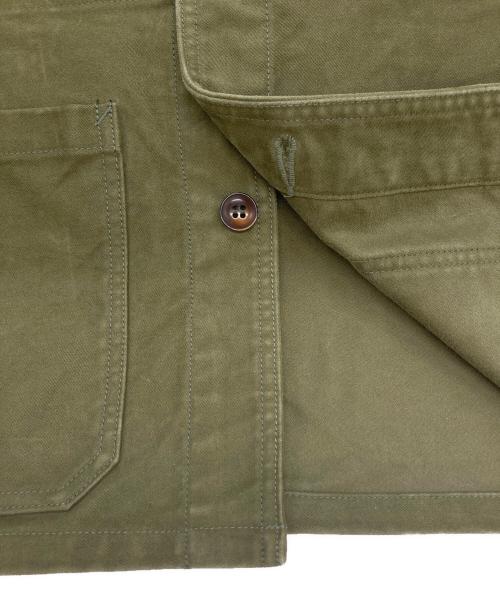 F.O.B FACTORY（エフオービー ファクトリー）F.O.B FACTORY (エフオービー ファクトリー) フレンチ モールスキン ジャケット カーキ サイズ:Sの古着・服飾アイテム