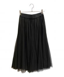 Spick and Span（スピック＆スパン）の古着「チュールスカート」｜ブラック