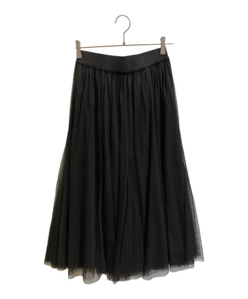 Spick and Span（スピック＆スパン）Spick and Span (スピック＆スパン) チュールスカート ブラック サイズ:36の古着・服飾アイテム