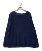 SLOBE IENAスローブ イエナ）の古着「リネン混ボートネックニット」｜ネイビー