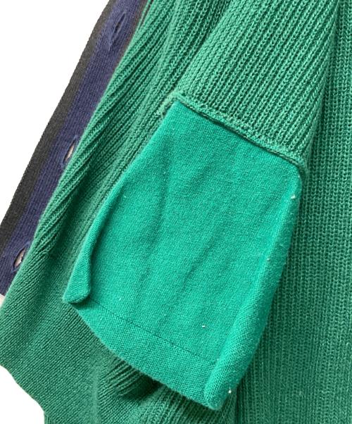FRAMeWORK（フレームワーク）FRAMeWORK (フレームワーク) 23SS ライン畦ニットカーディガン グリーン サイズ:-の古着・服飾アイテム