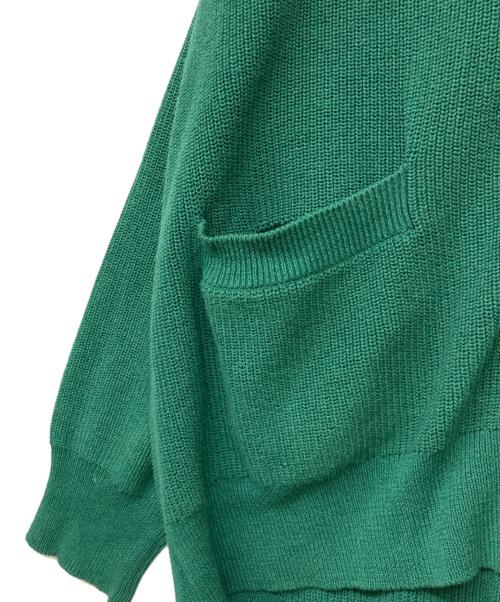 FRAMeWORK（フレームワーク）FRAMeWORK (フレームワーク) 23SS ライン畦ニットカーディガン グリーン サイズ:-の古着・服飾アイテム