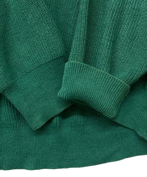 FRAMeWORK（フレームワーク）FRAMeWORK (フレームワーク) 23SS ライン畦ニットカーディガン グリーン サイズ:-の古着・服飾アイテム