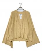 MM6 Maison Margielaエムエムシックスメゾンマルジェラ）の古着「フレアスリーブカーディガン」｜ベージュ