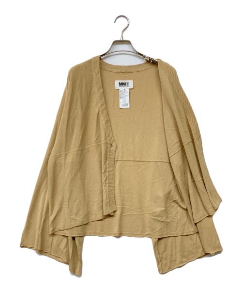 MM6 Maison Margiela（エムエムシックスメゾンマルジェラ）MM6 Maison Margiela (エムエムシックスメゾンマルジェラ) フレアスリーブカーディガン ベージュ サイズ:Sの古着・服飾アイテム