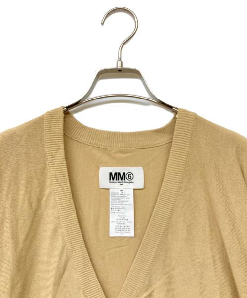 MM6 Maison Margiela（エムエムシックスメゾンマルジェラ）MM6 Maison Margiela (エムエムシックスメゾンマルジェラ) フレアスリーブカーディガン ベージュ サイズ:Sの古着・服飾アイテム