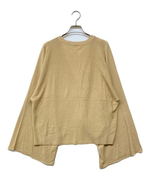 MM6 Maison Margiela（エムエムシックスメゾンマルジェラ）MM6 Maison Margiela (エムエムシックスメゾンマルジェラ) フレアスリーブカーディガン ベージュ サイズ:Sの古着・服飾アイテム