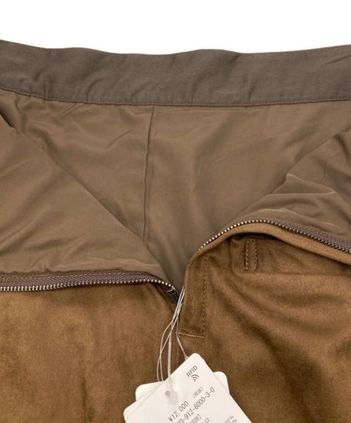 SLOBE IENA（スローブ イエナ）SLOBE IENA (スローブ イエナ) FAKE SUEDE タイトスカート ブラウン サイズ:38 未使用品の古着・服飾アイテム