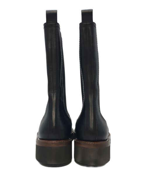 PASCUCCI（パスクッチ）PASCUCCI (パスクッチ) ラウンドトウサイドゴアショートブーツ ブラック サイズ:37の古着・服飾アイテム