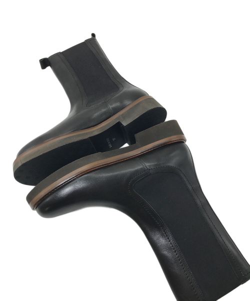 PASCUCCI（パスクッチ）PASCUCCI (パスクッチ) ラウンドトウサイドゴアショートブーツ ブラック サイズ:37の古着・服飾アイテム