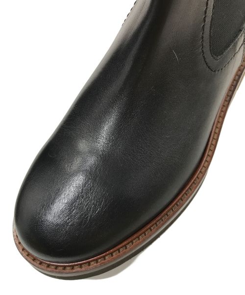 PASCUCCI（パスクッチ）PASCUCCI (パスクッチ) ラウンドトウサイドゴアショートブーツ ブラック サイズ:37の古着・服飾アイテム