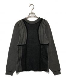 willfully（ウィルフリー）の古着「ジャガードニット」｜チャコールグレー