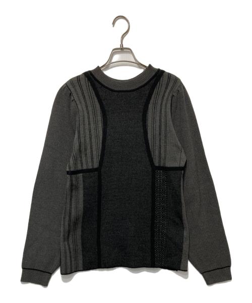 willfully（ウィルフリー）willfully (ウィルフリー) ジャガードニット チャコールグレー サイズ:Freeの古着・服飾アイテム