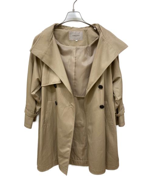 JUSGLITTY（ジャスグリッティー）JUSGLITTY (ジャスグリッティー) Aライントレンチコート ベージュ サイズ:2の古着・服飾アイテム