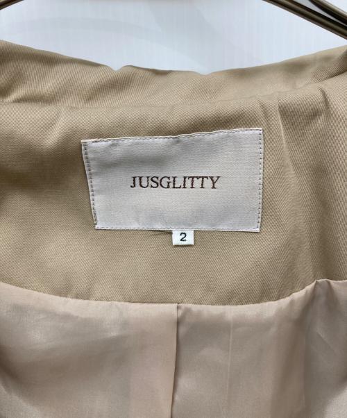 JUSGLITTY（ジャスグリッティー）JUSGLITTY (ジャスグリッティー) Aライントレンチコート ベージュ サイズ:2の古着・服飾アイテム