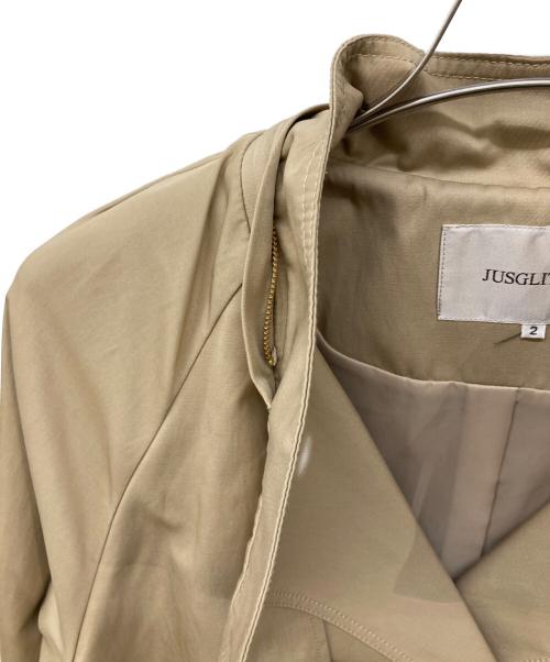 JUSGLITTY（ジャスグリッティー）JUSGLITTY (ジャスグリッティー) Aライントレンチコート ベージュ サイズ:2の古着・服飾アイテム