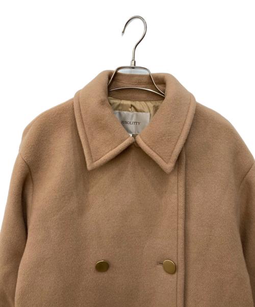 JUSGLITTY（ジャスグリッティー）JUSGLITTY (ジャスグリッティー) スタンダードPコート ベージュ サイズ:SIZE 2の古着・服飾アイテム