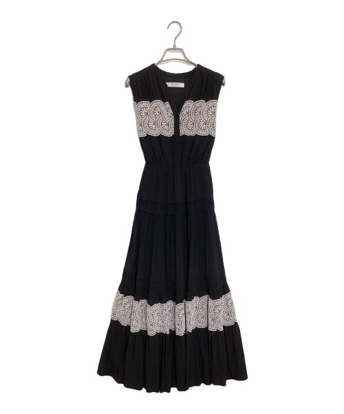 HER LIP TO（ハーリップトゥ）HER LIP TO (ハーリップトゥ) Scala Lace-Trimmed Dress ブラック サイズ:Mの古着・服飾アイテム