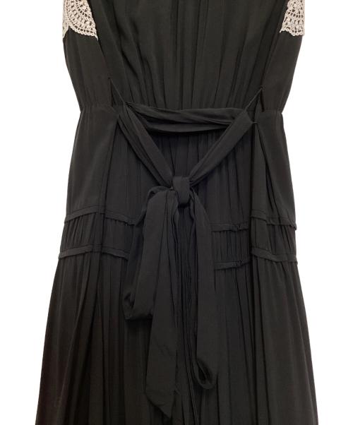 HER LIP TO（ハーリップトゥ）HER LIP TO (ハーリップトゥ) Scala Lace-Trimmed Dress ブラック サイズ:Mの古着・服飾アイテム