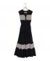 HER LIP TO（ハーリップトゥ）の古着「Scala Lace-Trimmed Dress」｜ブラック