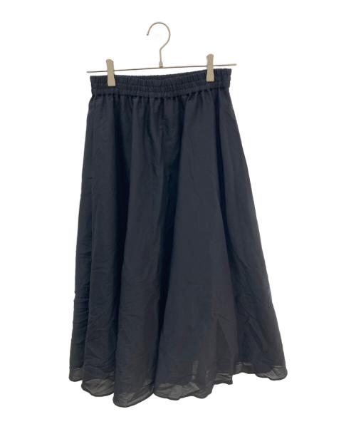 Aveniretoile（アベニールエトワール）Aveniretoile (アベニールエトワール) ウエストゴムオーガンジースカート ブラック サイズ:38の古着・服飾アイテム