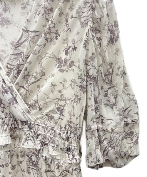 CELFORD（セルフォード）CELFORD (セルフォード) カシュクールコットンギャザーワンピース ホワイト サイズ:SIZE38の古着・服飾アイテム