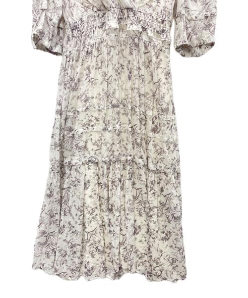 CELFORD（セルフォード）CELFORD (セルフォード) カシュクールコットンギャザーワンピース ホワイト サイズ:SIZE38の古着・服飾アイテム