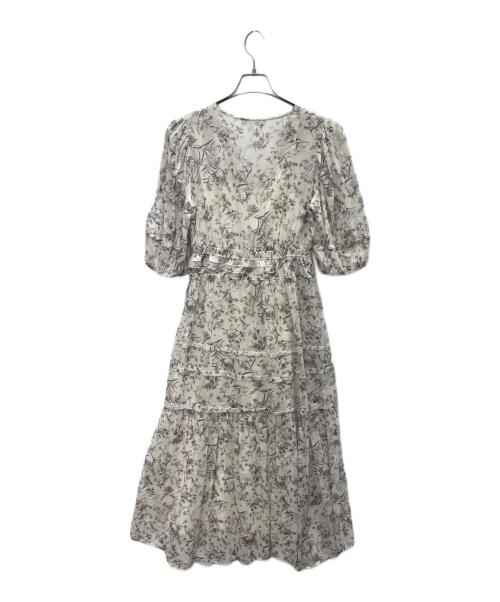 CELFORD（セルフォード）CELFORD (セルフォード) カシュクールコットンギャザーワンピース ホワイト サイズ:SIZE38の古着・服飾アイテム