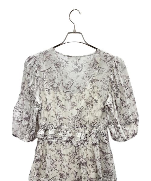 CELFORD（セルフォード）CELFORD (セルフォード) カシュクールコットンギャザーワンピース ホワイト サイズ:SIZE38の古着・服飾アイテム